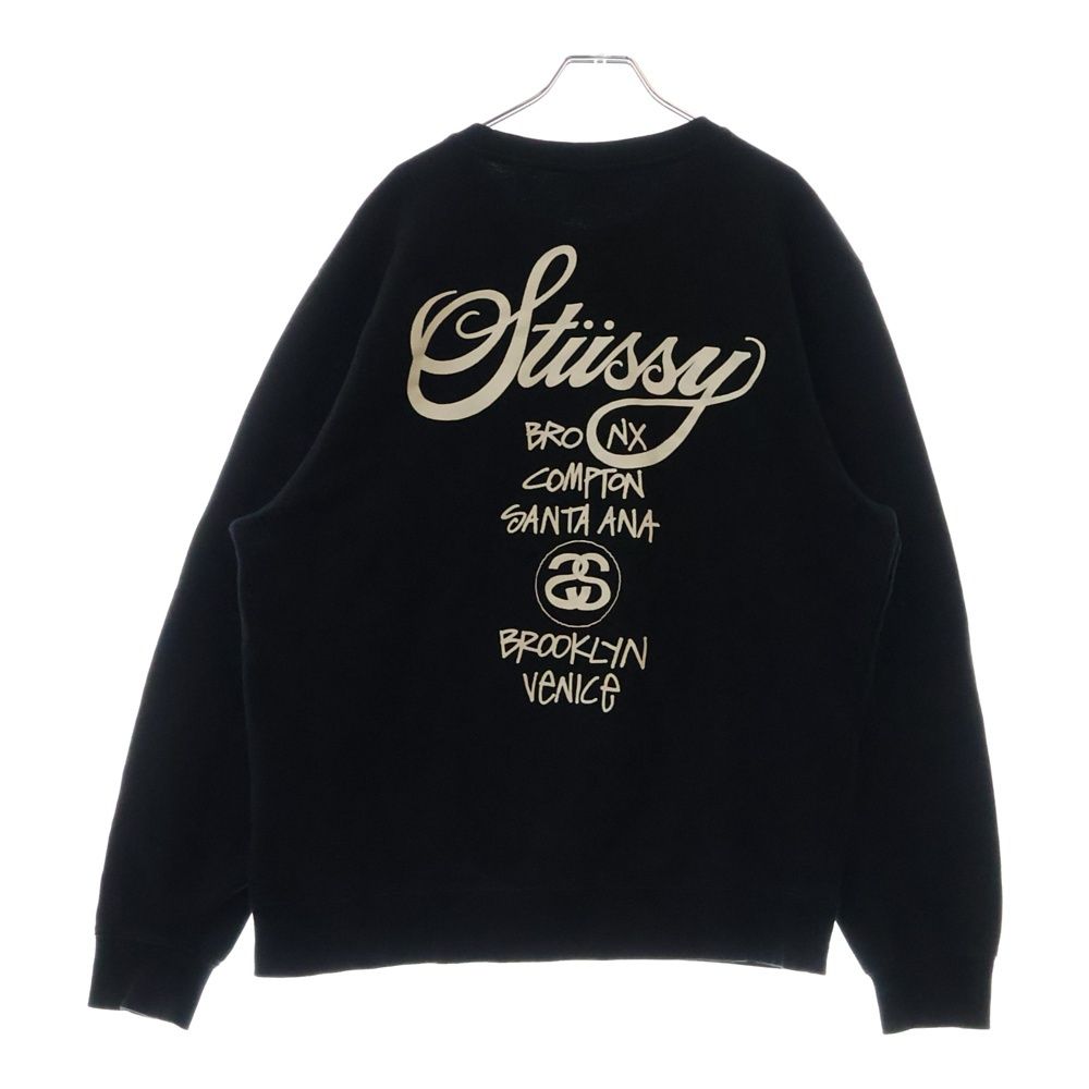 STUSSY (ステューシー) WORLD TOUR CREW ワールドツアー クルーネック 
