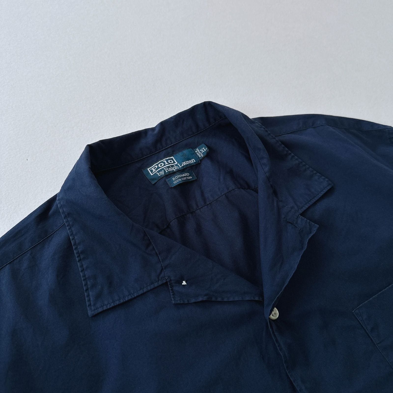 90s ラルフローレン オープンカラーシャツ BONNARD 開襟 Polo by