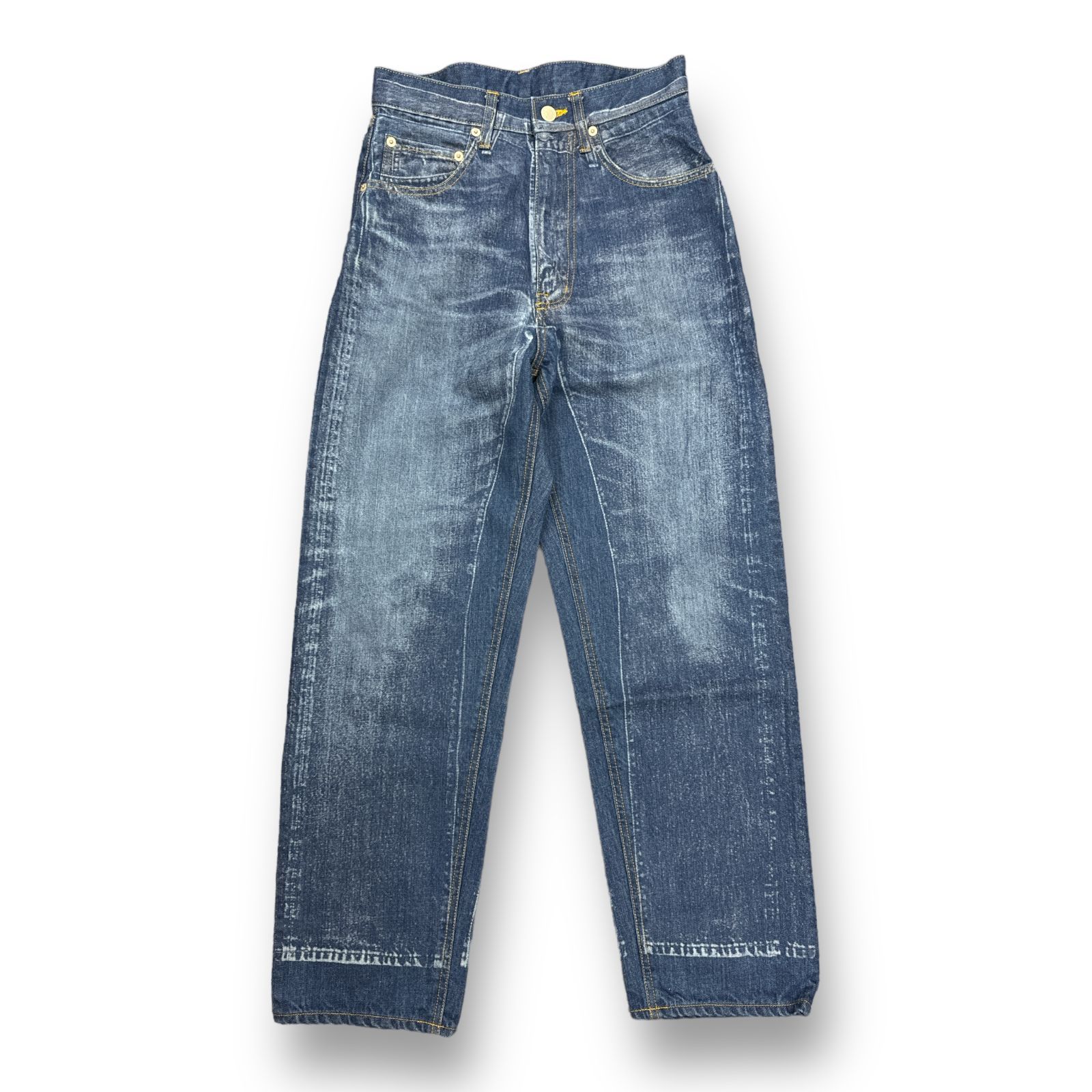 定価50600円 新品 YOKE 23SS LASER PROCESSED 5P STRAIGHT DENIM PANTS