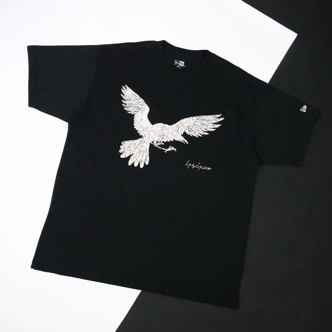 Yohji Yamamoto☆ロゴ刺繍☆半袖Tシャツ