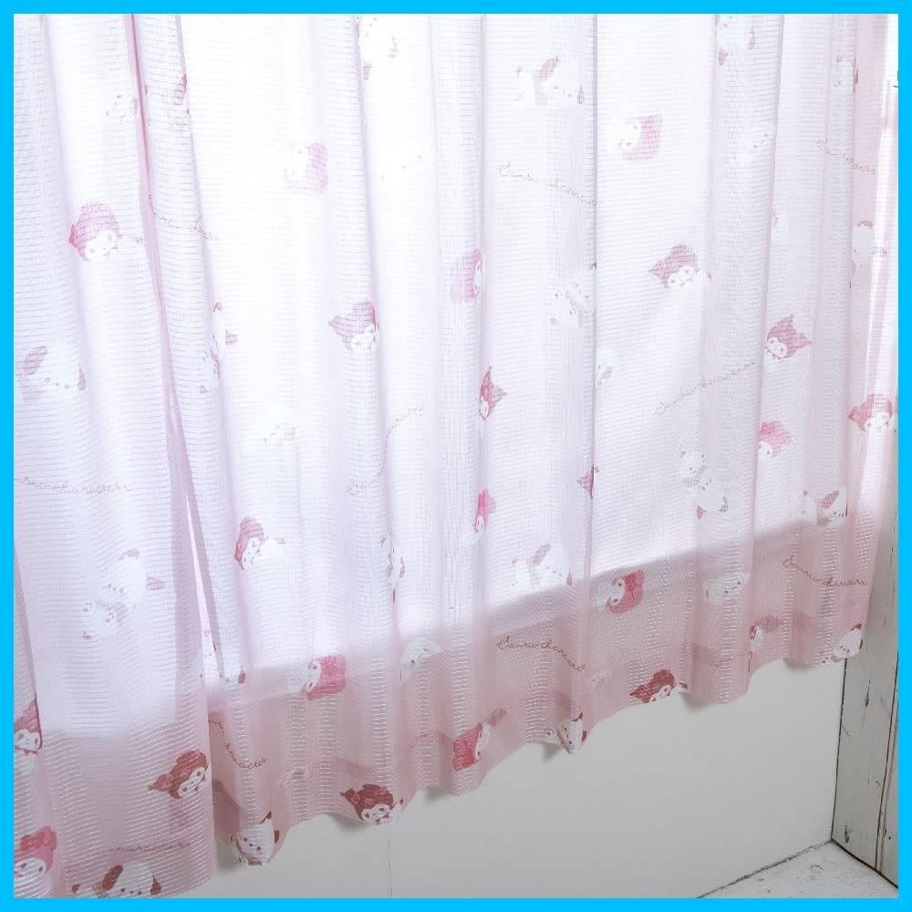【新着商品】サンリオ(SANRIO) サンリオキャラクターズ UVカット 外から見えにくい レースカーテン 幅100×133cm丈 2枚セット クロミ マイメロディ シナモン シナモロール ポチャッコ サンリオ San