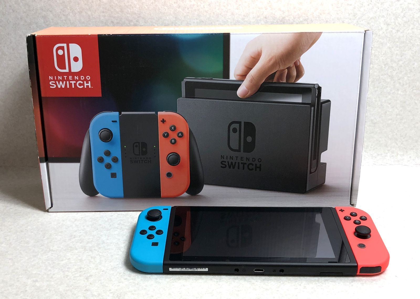 DH1356】動作確認済 Switch スイッチ 本体 ネオンブルー ネオン