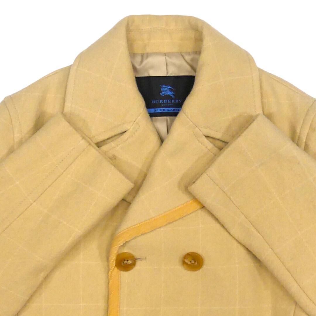 バーバリー Burberrys ベージュ ウール ピーコート Burberrys(バーバリーズ) 80's nova check gown coat ノヴァ