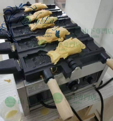 アイスコーン たい焼き器 アイスクリームコーンメーカー 5個焼き 業務用 家庭用 １0０V