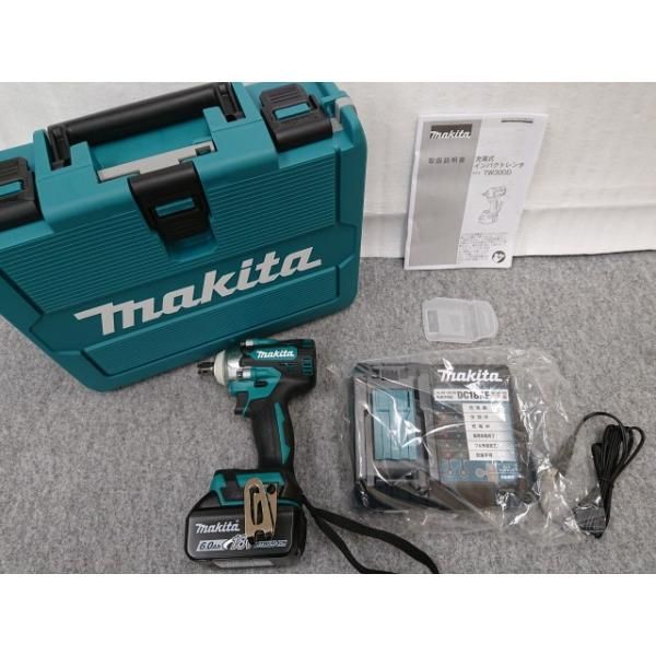 ♥品 訳あり マキタ 充電式インパクトレンチ TW300D 18V 6.0Ah バッテリ1個 充電器 ケース付 TW300DRGX