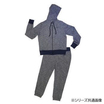 【新品・4営業日で発送】福発メタル東京 カジュアルサウナスーツ 上下セット メンズ L ネイビー (1807092)