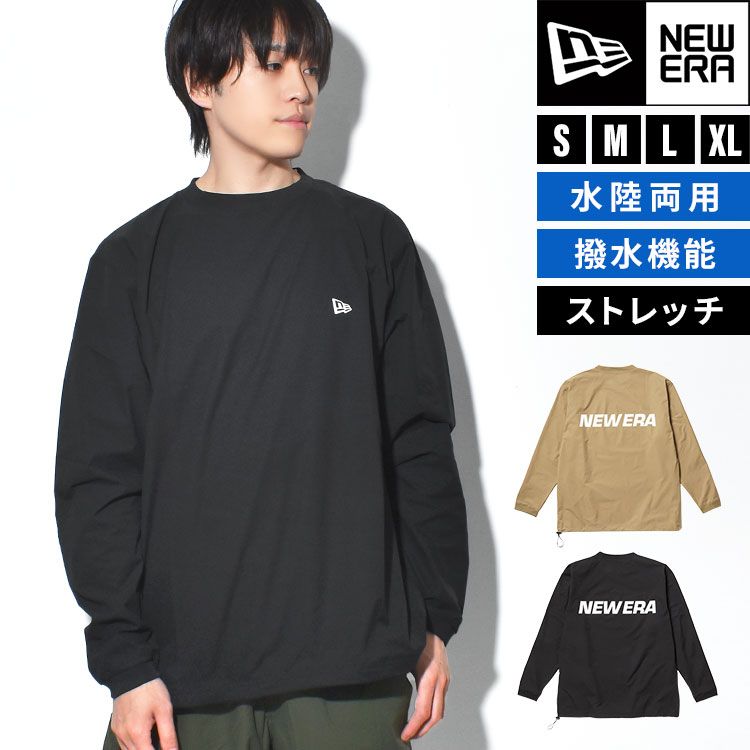 Tシャツ 長袖 ニューエラ NEWERA ピステ ロンT オーバーサイズ 撥水 はっ水 夏 ストレッチ メンズ レディース おしゃれ ゆったり スポーツ レジャー アウトドア サーフィン S M L XL ポケット付き