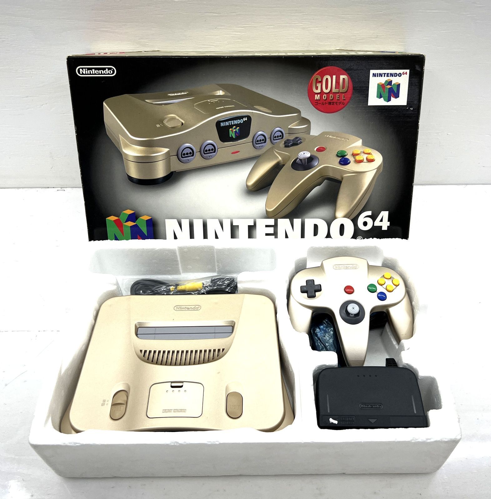 盛岡24-0221 NINTENDO64 ゴールド モデル |100