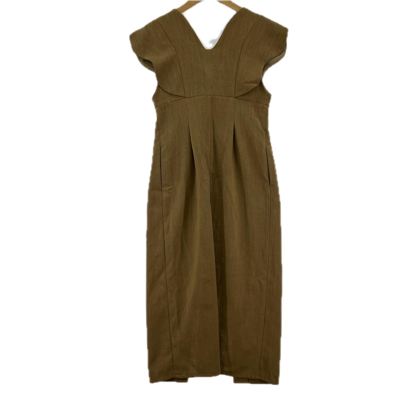 euw ニュアンスカラージレ　ベージュ euw イユー ニュアンスカラー ジレ ロングベスト size1/ベージュ