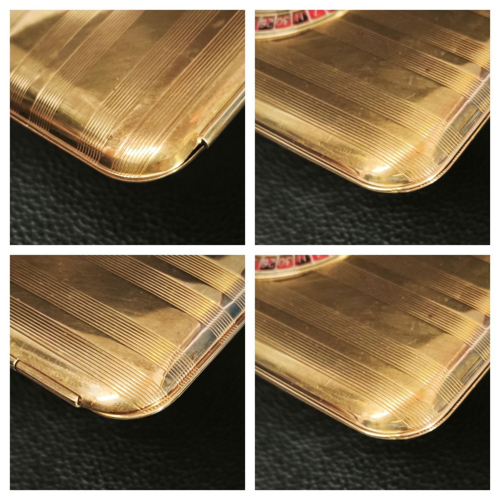 ヴィンテージ 1940年代 マジェスティック USA ルーレット ホイール シガレット ケース 真鍮製 SNA 225031702008FZ WWW_KANDAIZUMI_COM