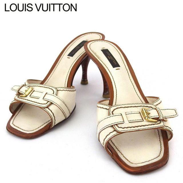 LOUIS VUITTON ミュール サンダル 36半 ルイ ヴィトン サンダル シューズ 靴 レディース ♯36ハーフ