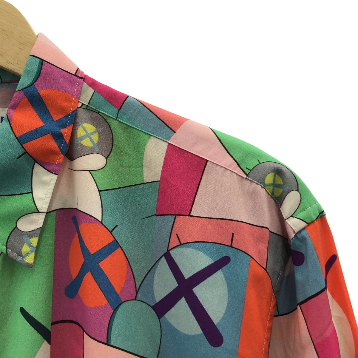 COMME des GARCONS SHIRT | コムデギャルソンシャツ | 2021AW | ×KAWS カウズ | CLASSIC SHIRT 総柄 コットン シャツ | M | マルチカラー | メンズ