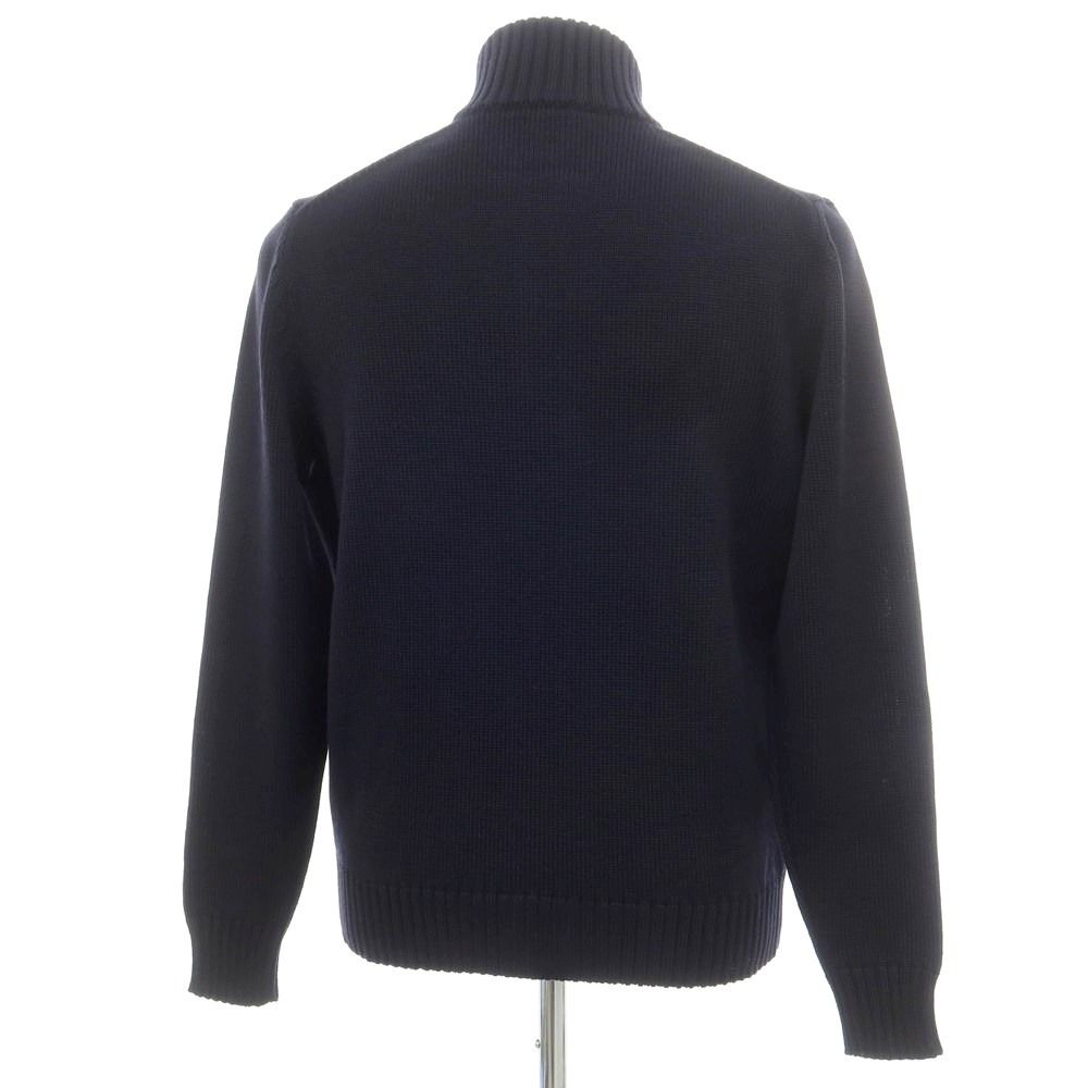 ZANONE / ザノーネ | CHIOTO キョート ウール ミドルゲージ スタンドカラー ニットカーディガン | 46 | ネイビー | メンズ 新品】ザノーネ ZANONE CHIOTO キョート ミドルゲージ ウール スタンド