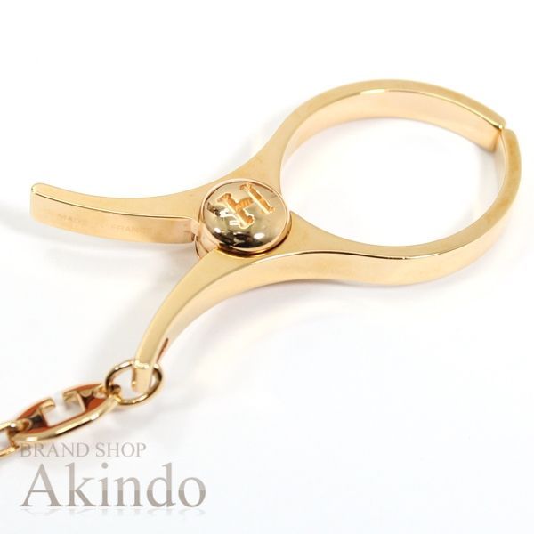 HERMES エルメス グローブホルダー バッグチャーム GP ゴールド