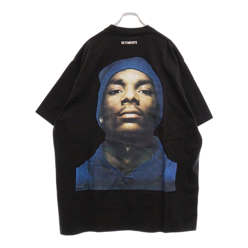 VETEMENTS (ヴェトモン) 16AW Snoop Dog Tee MH17TP15 スヌープドッグ オーバーサイズ プリント半袖Tシャツ カットソー ブラック
