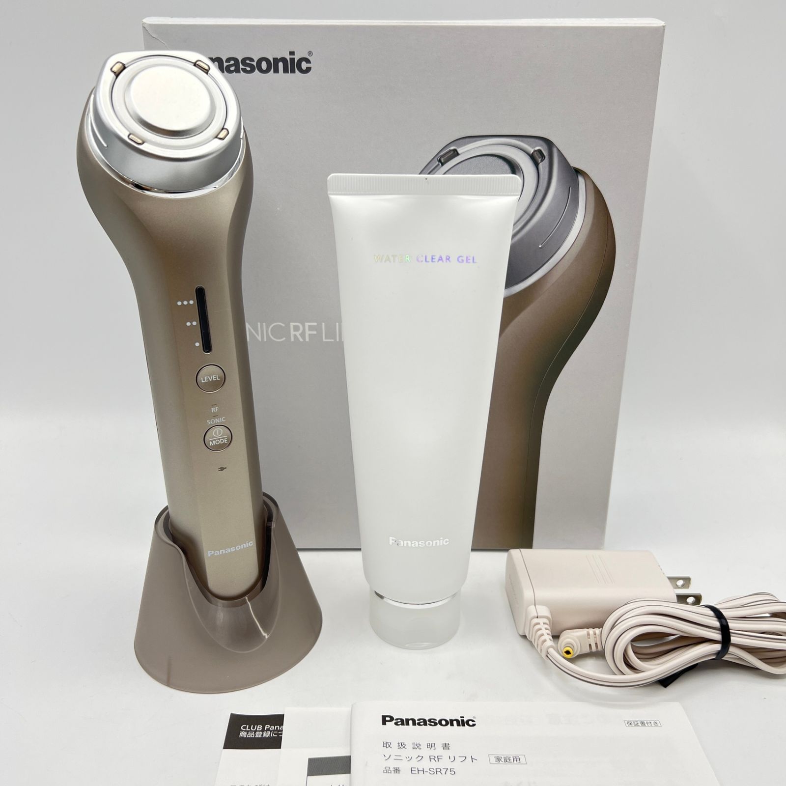 の*き様 【新品未開封】パナソニック EH-SR75-N ゴールド Panasonic 美顔器 ソニック RF リフトRF/超音波/ゴールド調