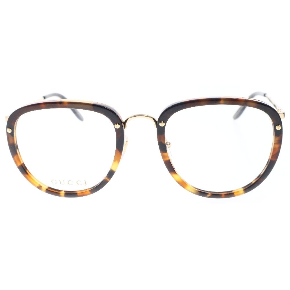 GUCCI グッチ GG0675O 002 ボストンメタルパーツフレーム サングラス メガネ 眼鏡 ブラウン|ゴールド