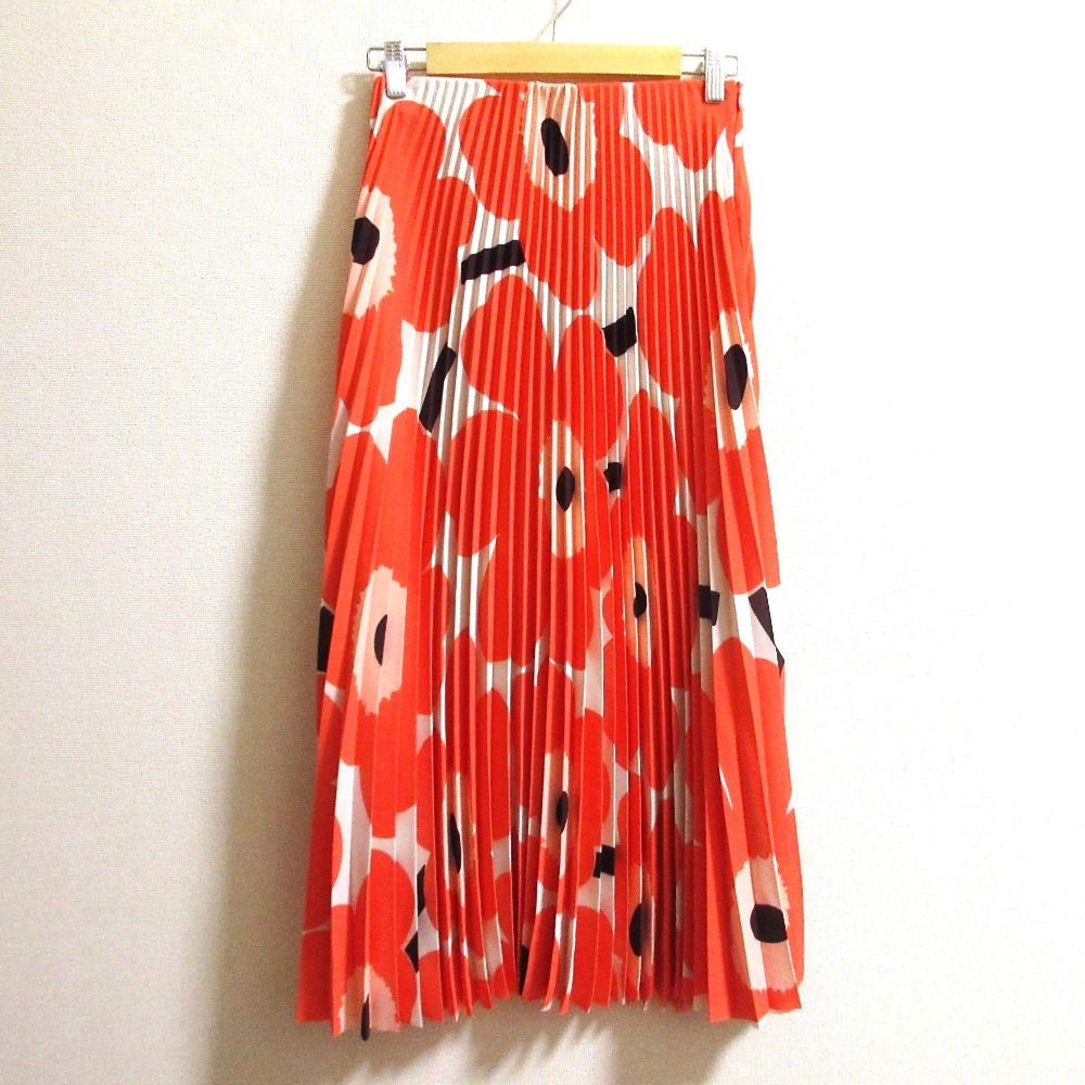 marimekko unikko ウニッコ プリース ロング スカート S 【公式通販】