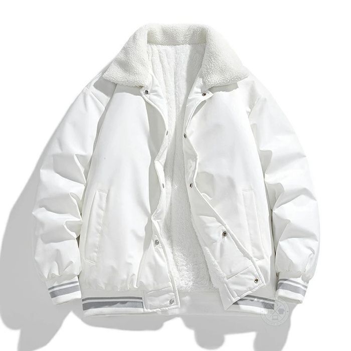 ジャケット スタジャン メンズ 中綿ジャケット 裏起毛ジャケット ショート丈 冬 大きいサイズ ボア おしゃれ 無地 ふわふわ 暖かい 裏起毛スタジャン メンズ スタジアムジャケット 裏起毛 あったか