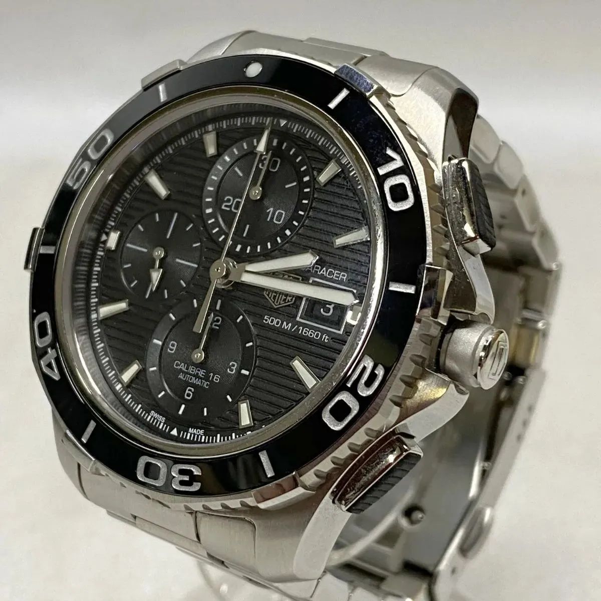 ○TAGHeuer タグ・ホイヤー アクアレーサークロノグラフ 自動