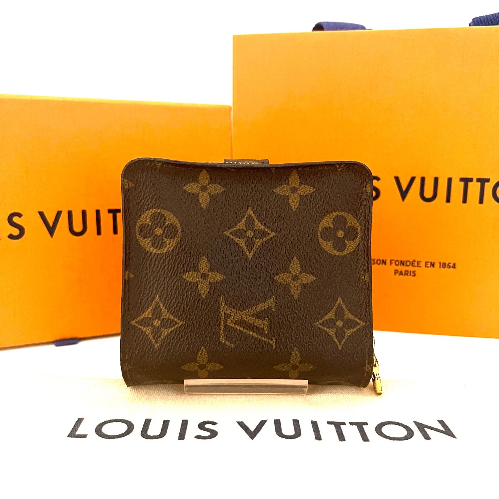 ✨極上美品✨ルイヴィトン❤️ モノグラム コンパクトジップ 二つ折り