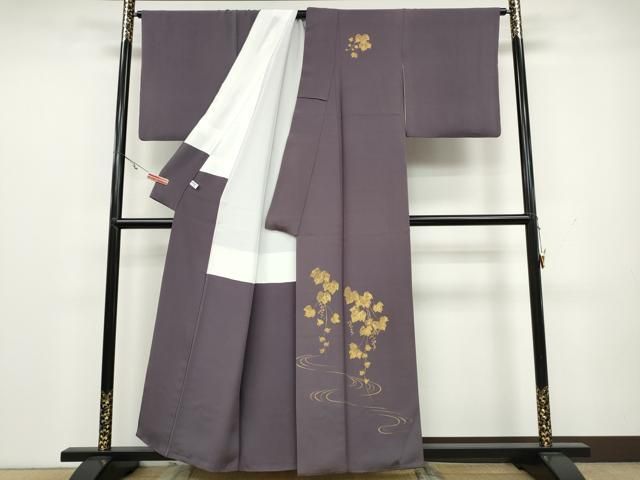 平和屋着物＊夏物 訪問着 絽 葡萄蔦の葉文 正絹 逸品 CAAW0871ng