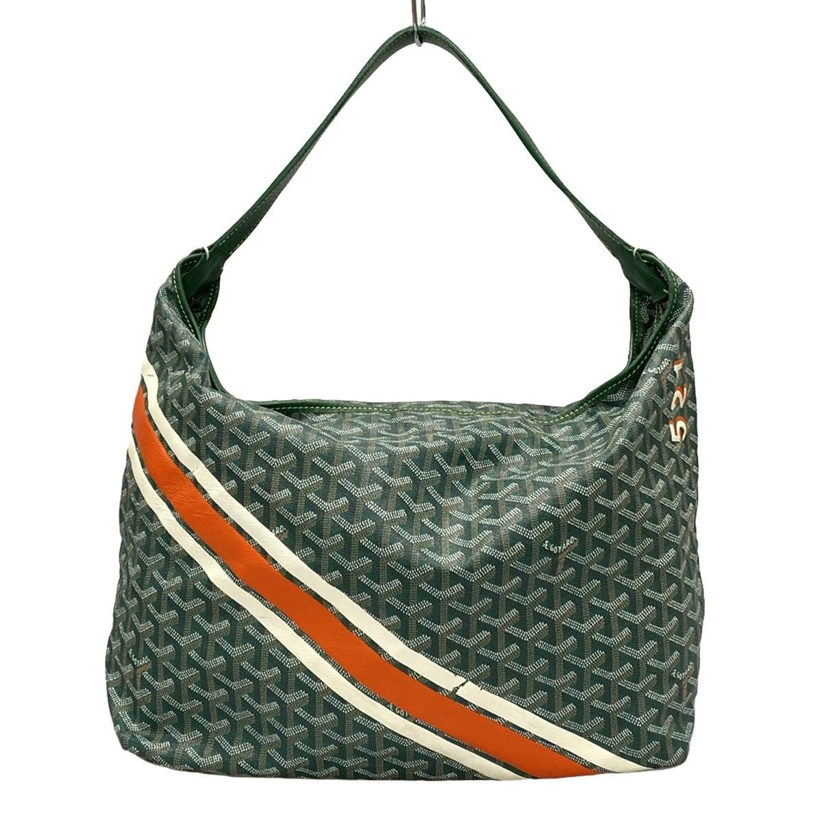 GOYARD(ゴヤール) ショルダーバッグ フィッジィ グリーン×白×マルチ マーカージュ(521) - メルカリ