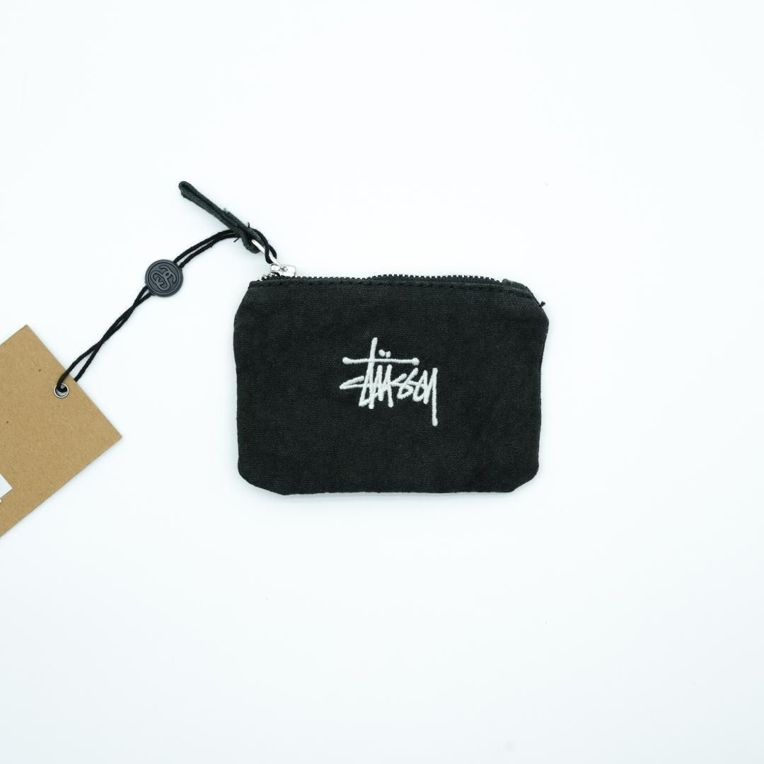 新品 未使用】STUSSY ステューシー コインケース ブラック ロゴ