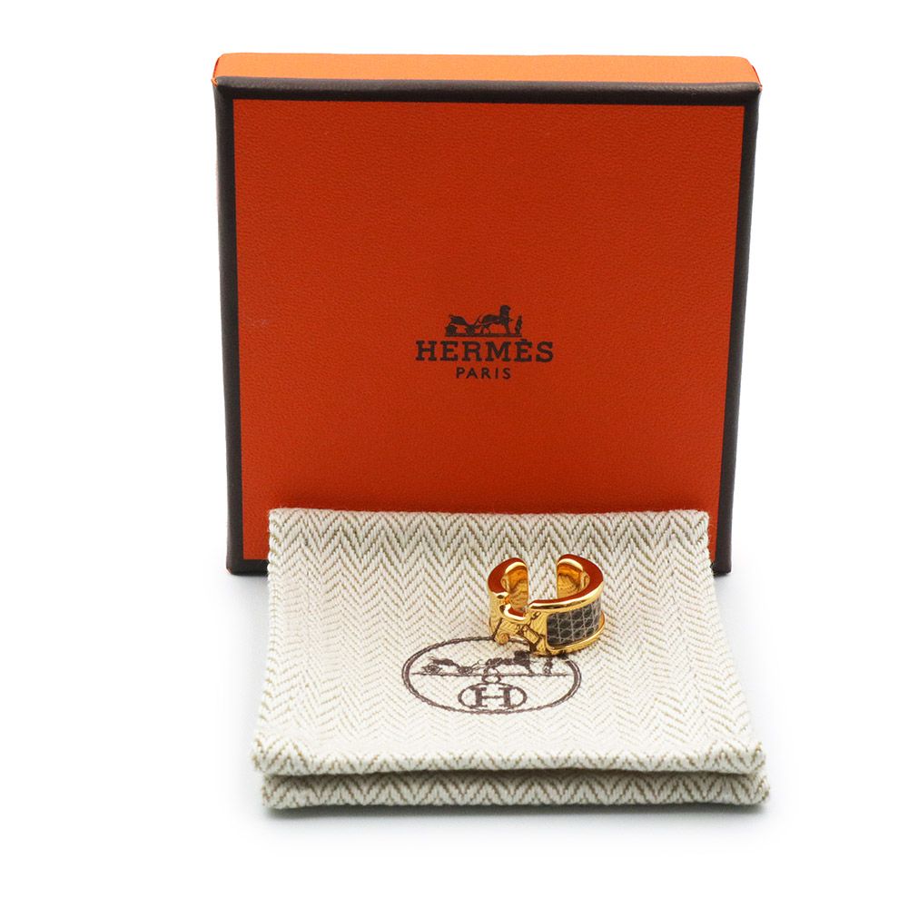 エルメス イヤーカフ オランプ PM イヤリング リザード エキゾチック  