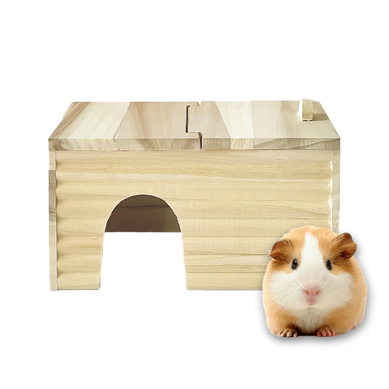 数量限定】LKCCTK ハムスター ハウス 隠れ家 小屋 木製 長方形 小さい