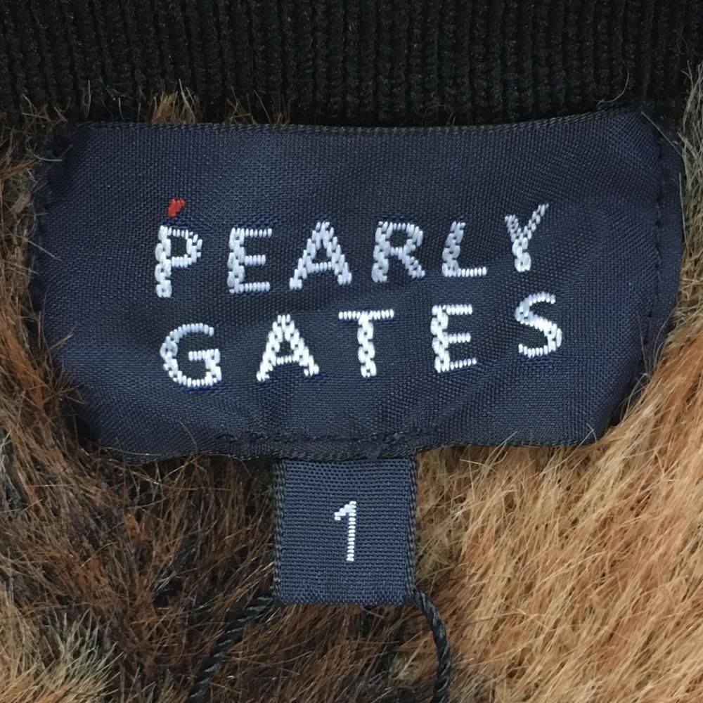 【新品】パーリーゲイツ ファースカート ライトブラウン×黒 レオパード柄  レディース 1(M) ゴルフウェア PEARLY GATES ゴルフ 【新品】パーリーゲイツ ファースカート ライトブラウン×黒