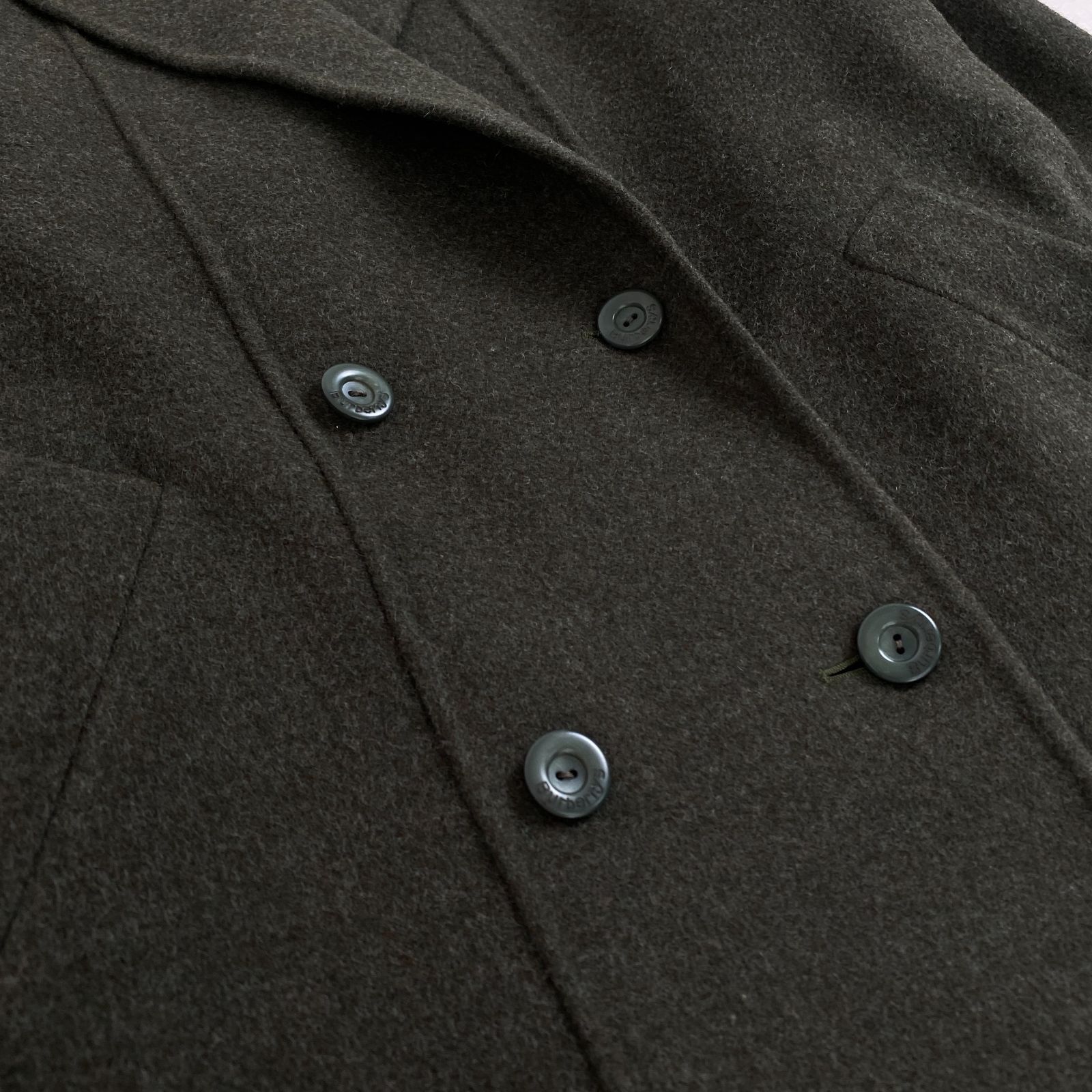 美品 BURBERRY ウールコート バーバリーズ リバーコート ノバチェック