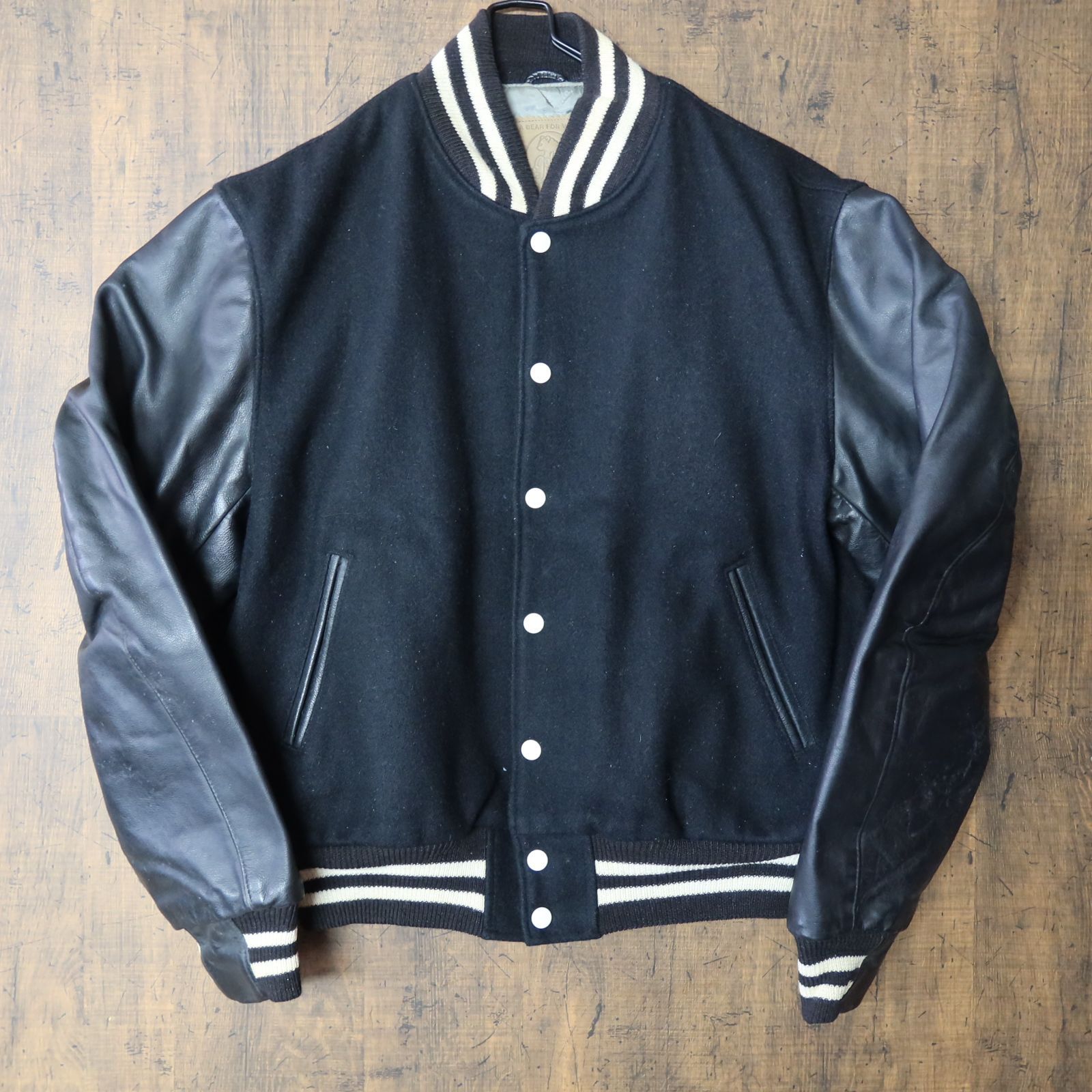 90s Vintage US古着☆Golden Bear ゴールデンベア スタジャン レザー