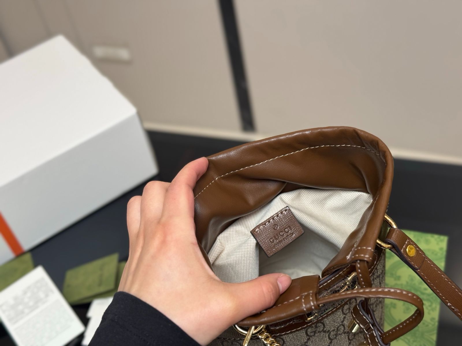 GUCCIホースビット1955バケットバッグ 茶色 今日特価】GUCCI Horsebit 1955 グッチ ホースビット 1955