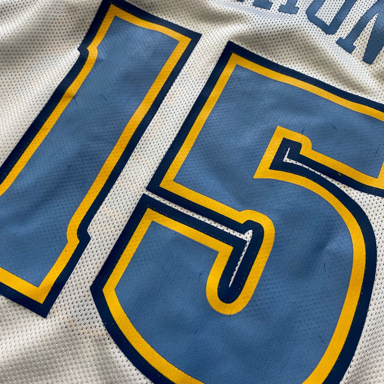 古着　NBA バスケゲームシャツ　リーボック　デンバー　ナゲッツ　ブルー　M Reebok - 古着 リーボック Reebok NBA DENVER NUGGETS デンバー