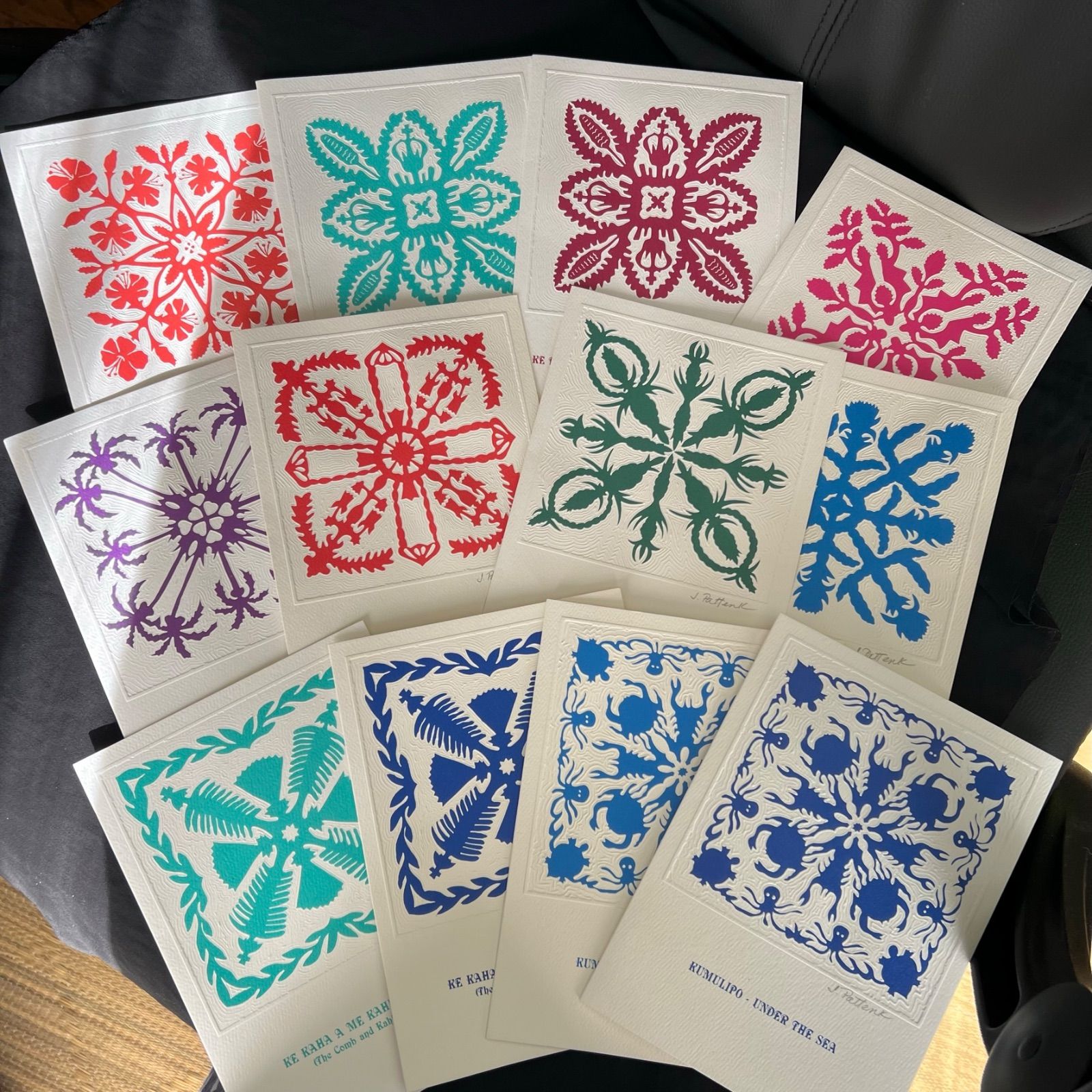 ハワイアンキルト ペーパーキャスティング グリーティングカード（モロカイ島） KAULUKOA メルカリ