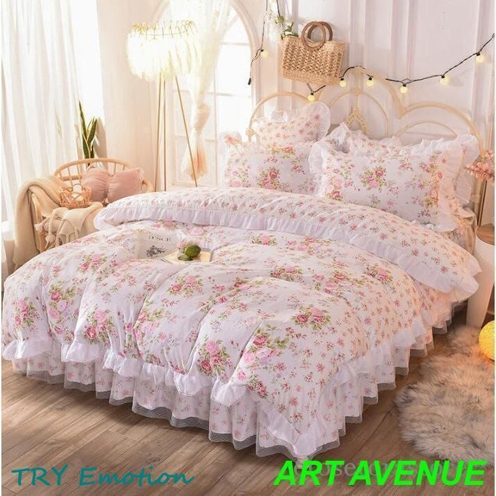 プレゼント 布団カバーセット 可愛い 4点セット new 寝具カバー 掛け布団カバー お姫様風 シングル セミダブル 敷き布団カバー フラットシーツ 枕カバー 布団カバー 掛け布団カバー セット 綿100％ 4点セット 可愛い 花柄