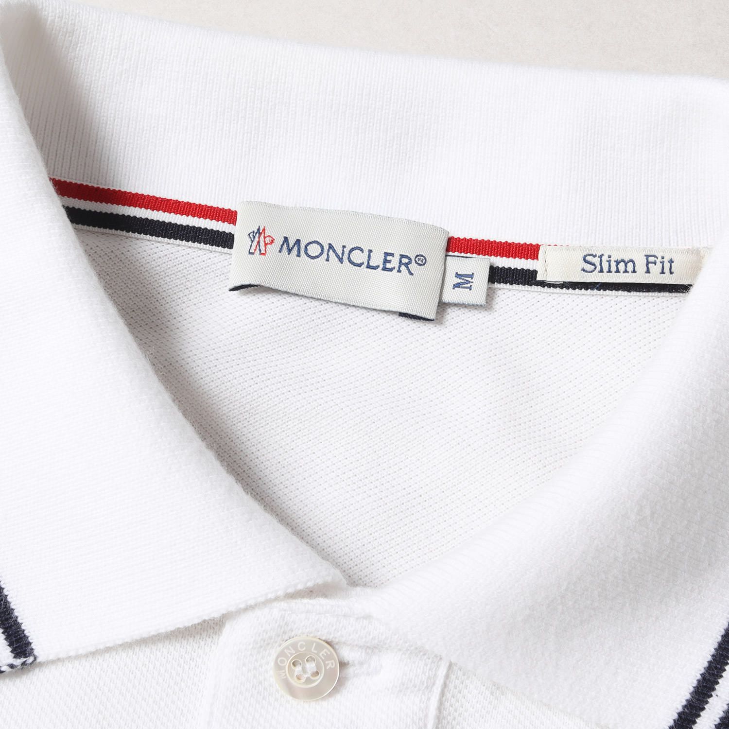 MONCLER モンクレール ポロシャツ サイズ:M デカ ワッペン 鹿の子 39