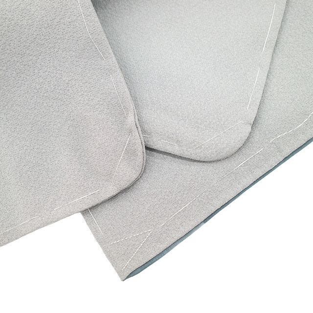 新古品】 小紋 着物 未使用 正絹 袷 手描き友禅 手染め グレー