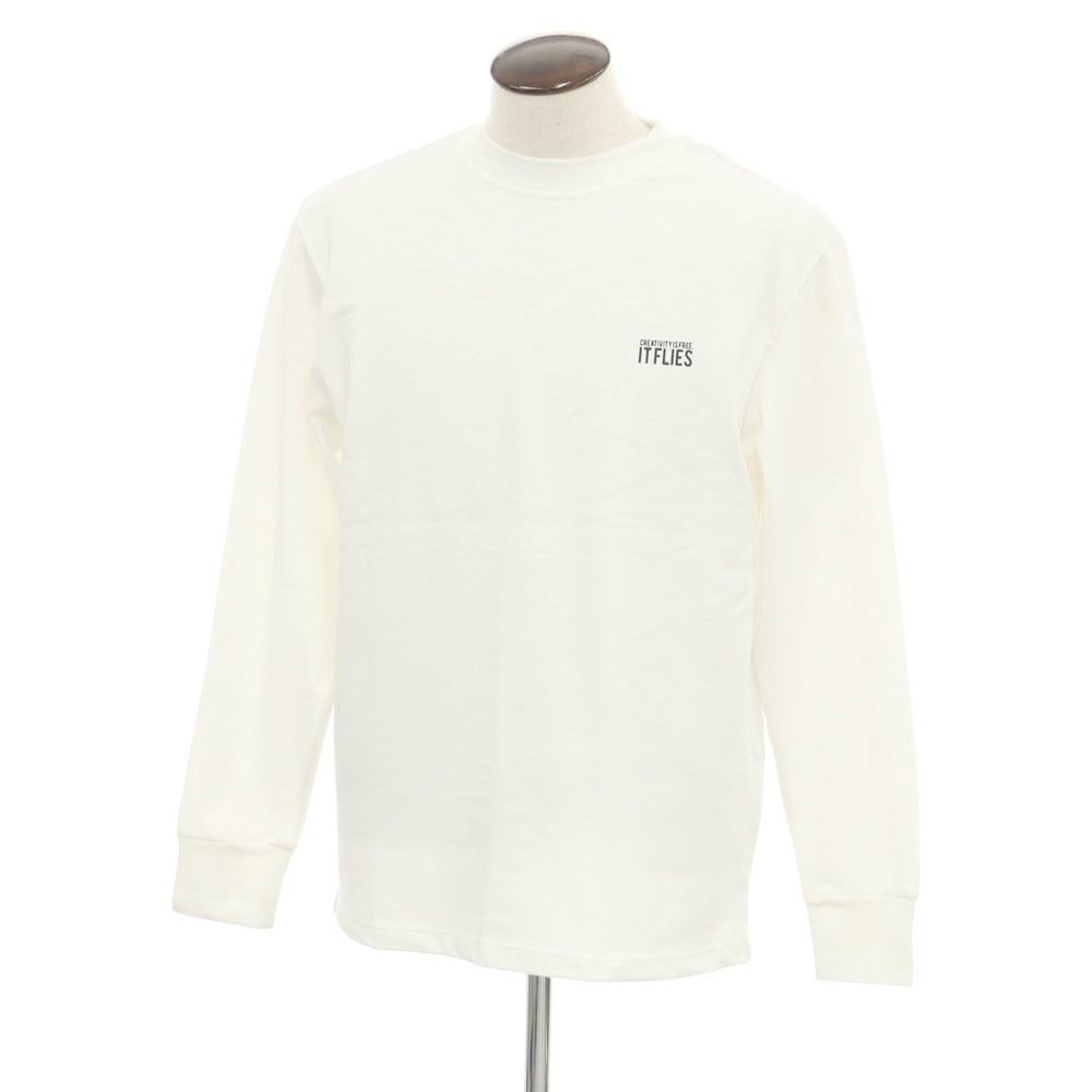 【新品アウトレット】ピーティートリノ PT TORINO コットン クルーネック 長袖Ｔシャツ ホワイト【サイズ48】【メンズ】