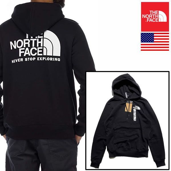 The North Face Throw Back Pullover Hoodie ノースフェイス USAモデル メンズ プルオーバーパーカー 9411288569-blk