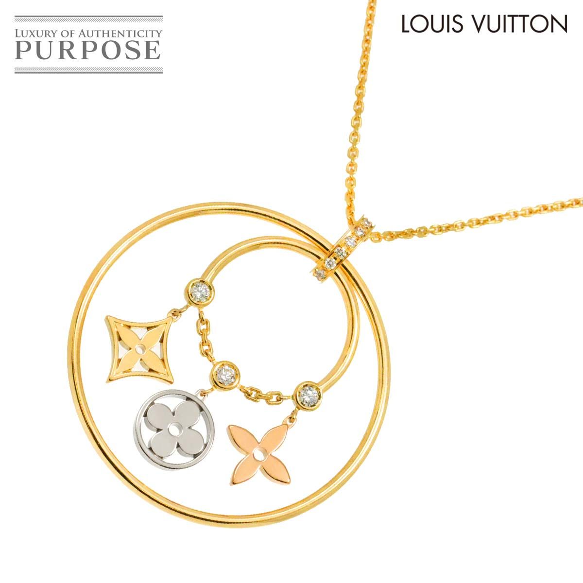 LOUIS VUITTON - ルイヴィトン ネックレス ダイヤ モノグラム