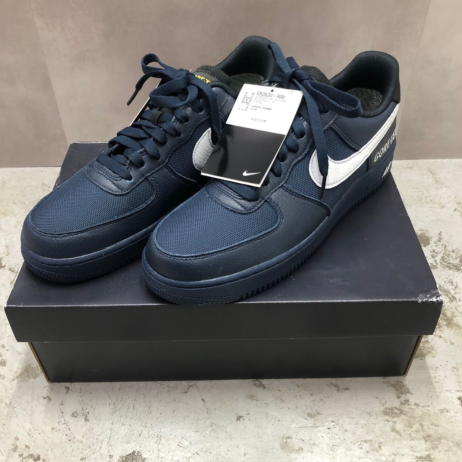 新品 国内正規 Nike Air Force 1 Low Gore-Tex Navy CK2630-400 ゴアテックス エアフォース スニーカー ナイキ  27cm 64279A1 - メルカリ