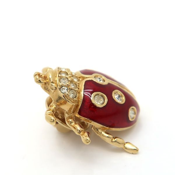Chr.Dior ディオール Pin brooch Ladybug ピンブローチ てんとう