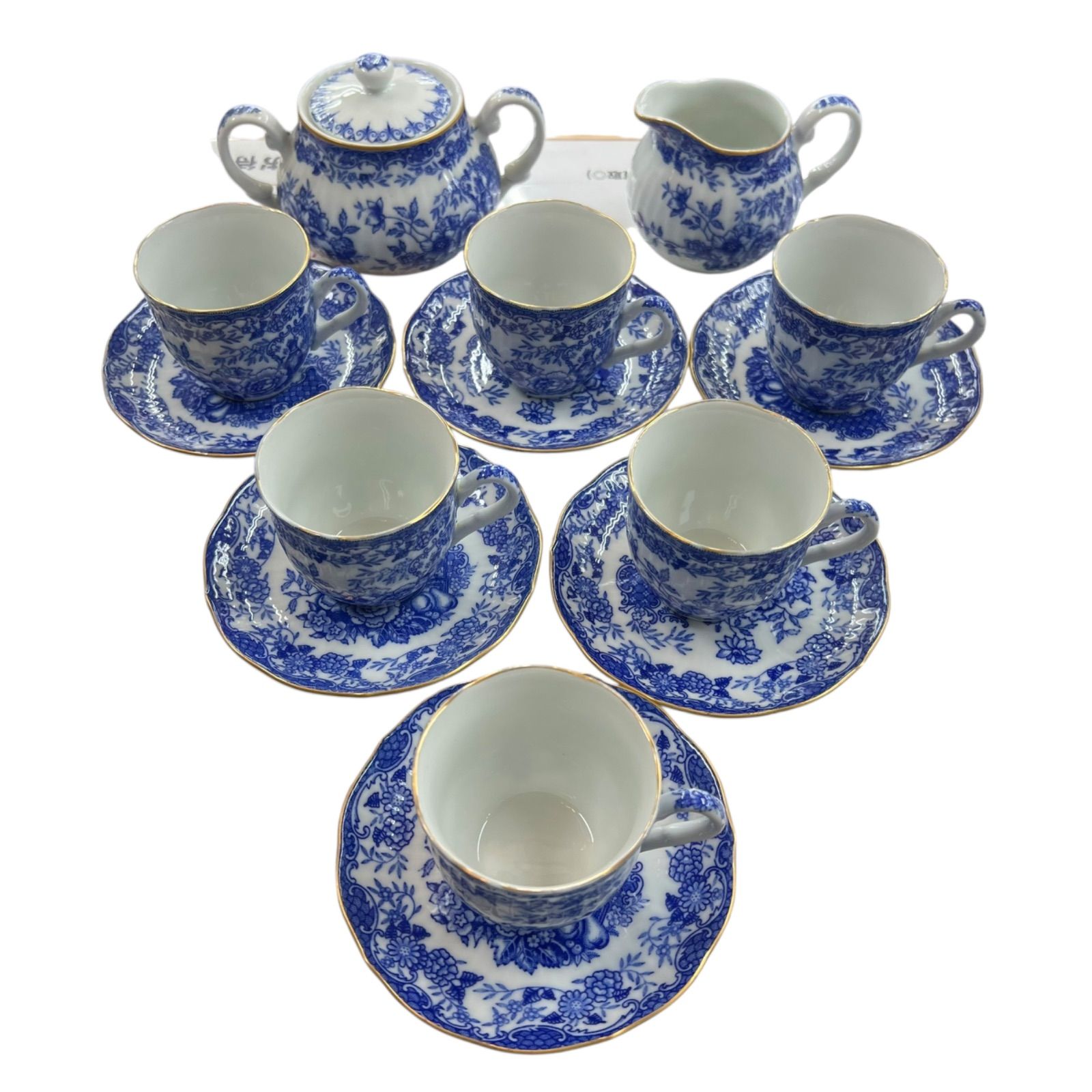 Narumi Blue Cathay ティーセット ナルミ ティーカップ
