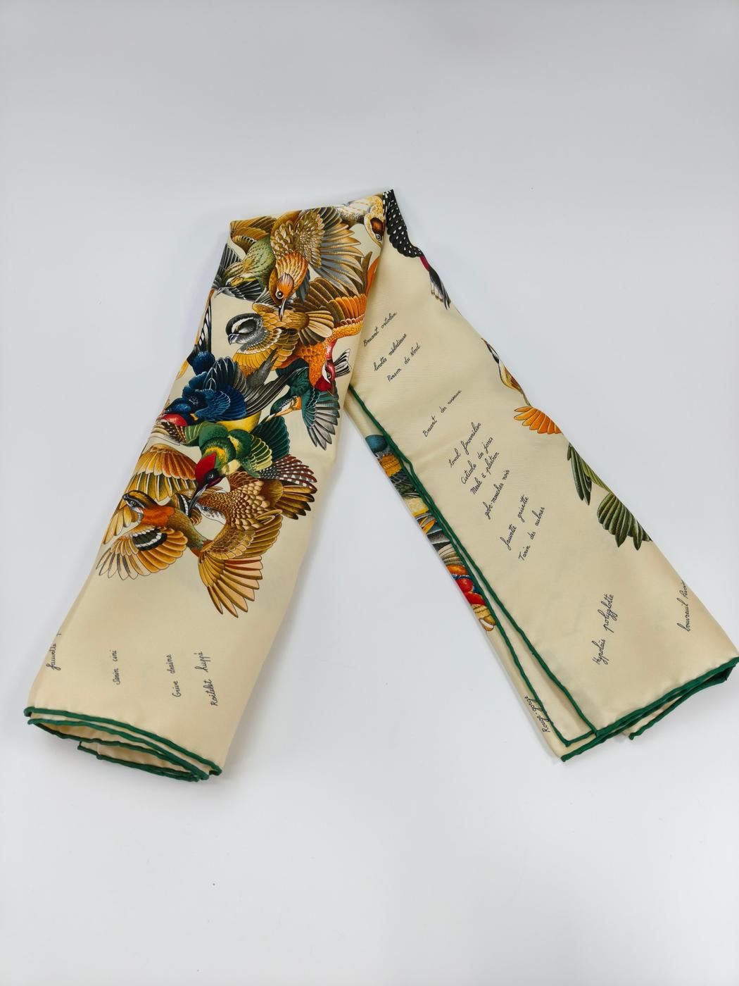 エルメス HERMES カレ90 侵入者 鳥 L'INTRUS シルク スカーフ