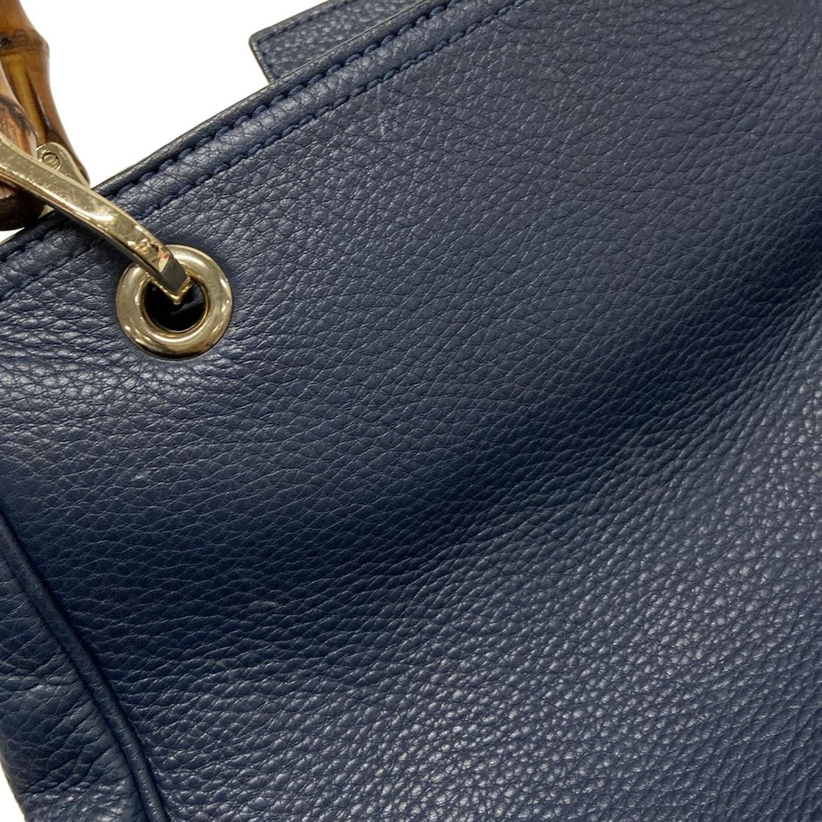 ネイビー レザー