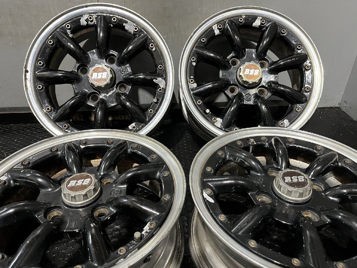 ワタナベホイール　rs8 pcd100 4穴 ワタナベRS8 6J-15 ＋40 PCD100 4H 売約済み - アルミ