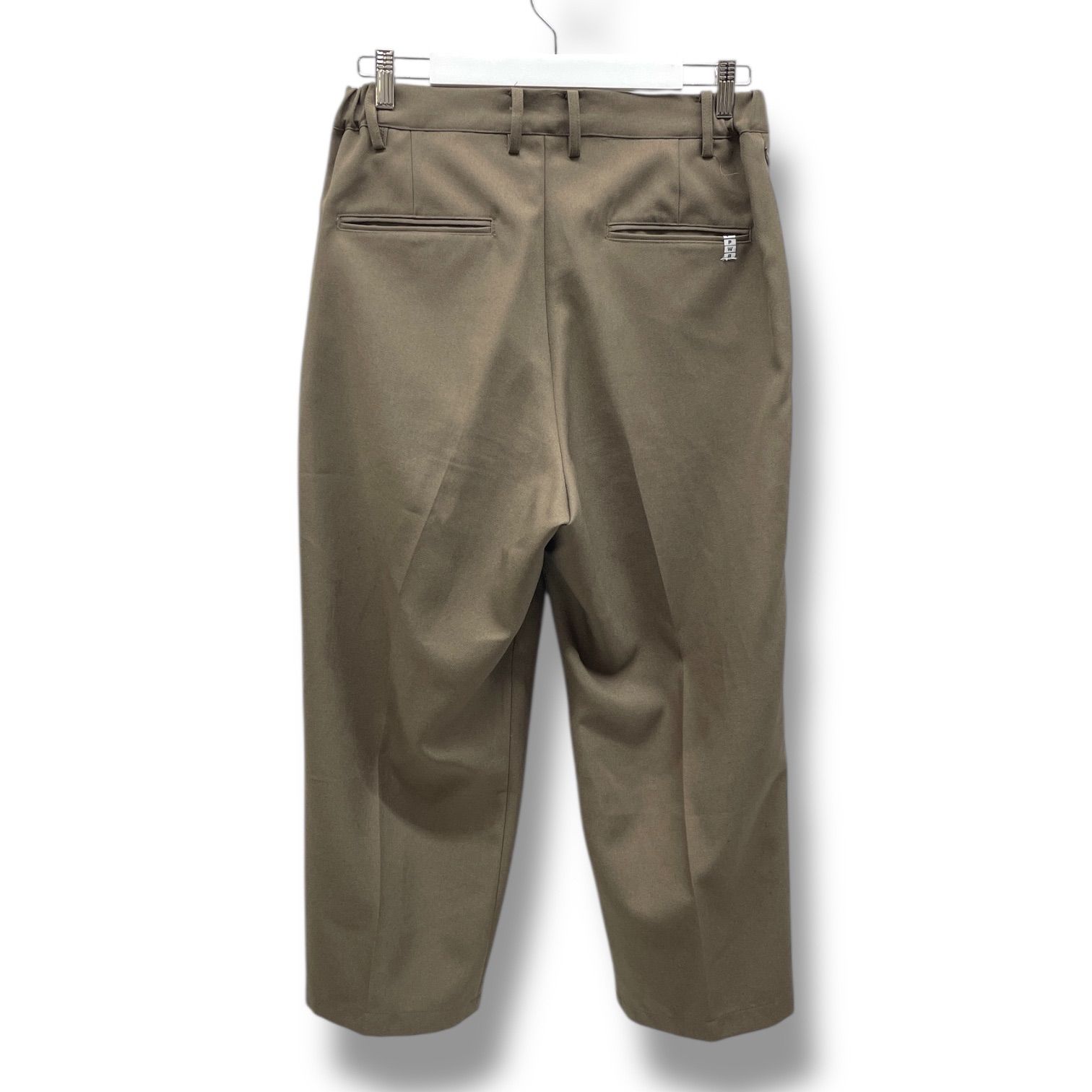 PWA プア UNIHOME-02 スラックス テーパードパンツ センタープレス 綿