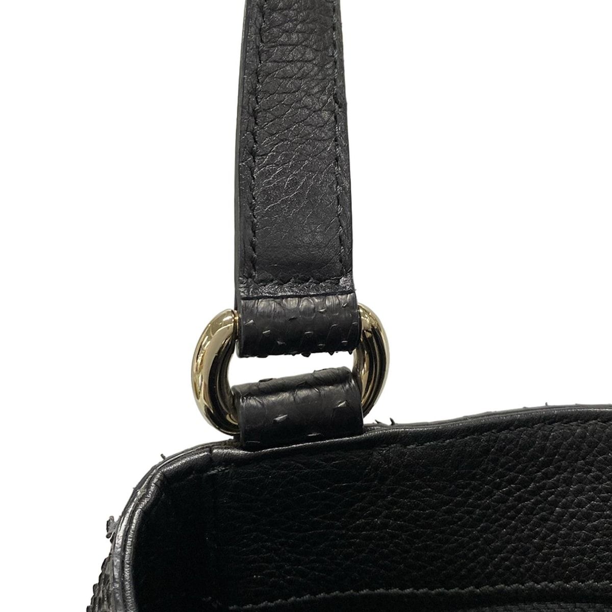 【美品】GUCCI ソーホー セラリウス トートバッグ282309 ブラック GUCCI(グッチ) トートバッグ ソーホーセラリウス 282309 黒